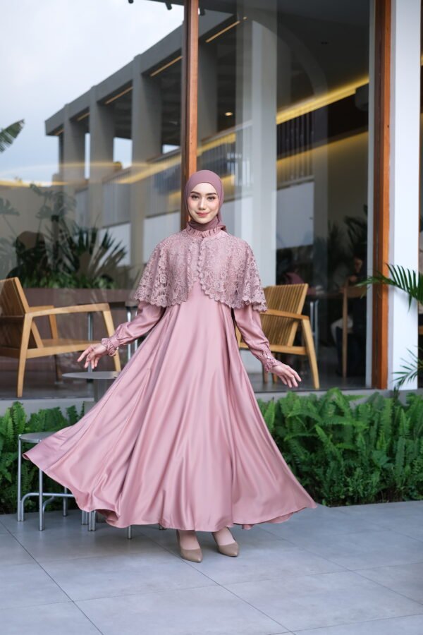 Valdys Hijab - Zoraida Dress (Dress Mario Silk) - Gambar 7