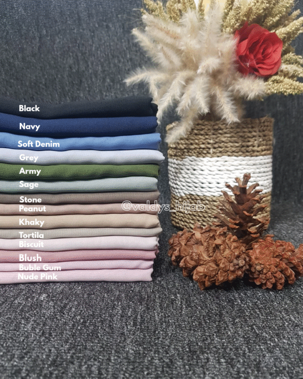 Valdys Hijab - Polycotton Premium (Hijab Segi Empat) - Gambar 2