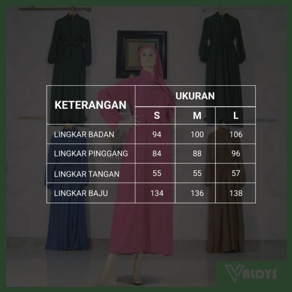 Valdys Hijab - Farah Dinamis Dress (Dress Baby Doll) - Gambar 8