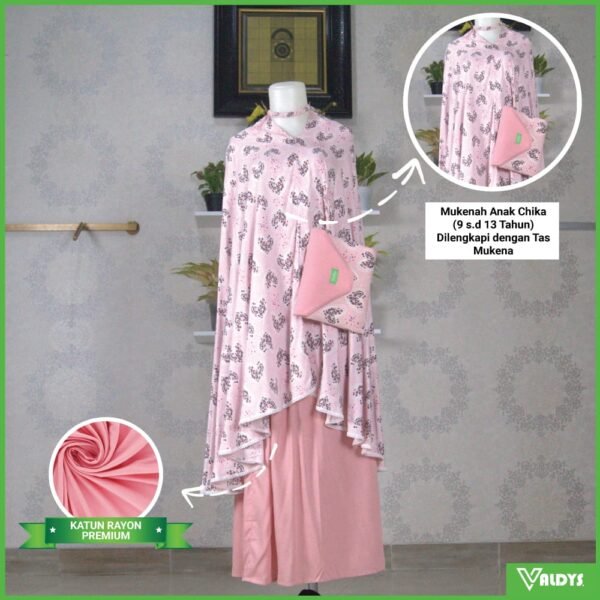 Valdys Hijab - Mi Amor Prayer Set Kids (Mukena Anak 2in1 Katun Rayon Premium)
