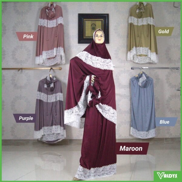 Valdys Hijab - Noura Prayer Set (Mukena Dewasa 2in1 Armani Silk) - Gambar 8