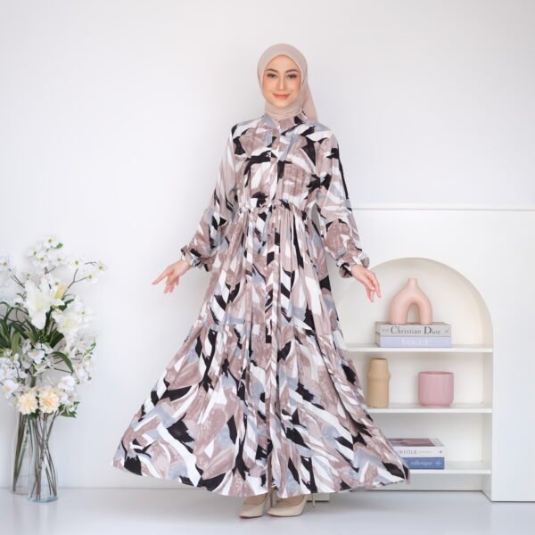 Valdys Hijab - Azela Dress (Daily Dress Motif Katun Rayon)