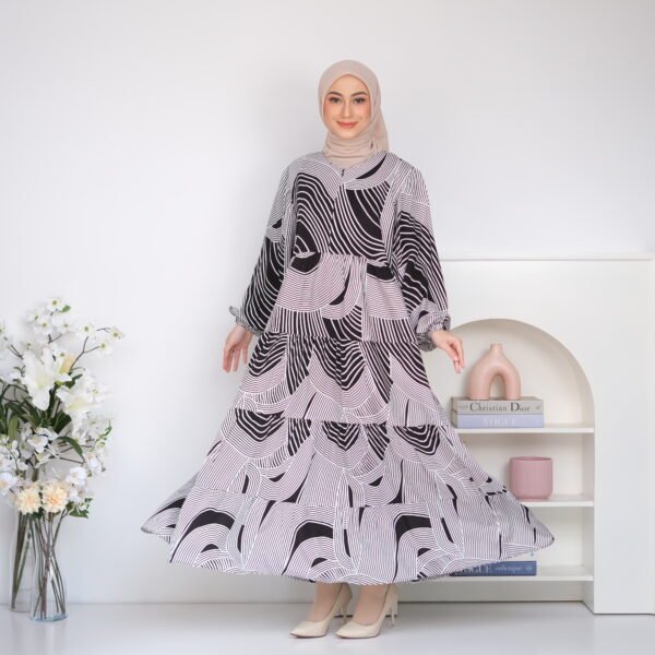 Valdys Hijab - Jamila Dress (Daily Dress Motif Katun Rayon) - Gambar 2