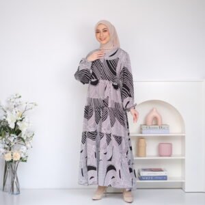 Valdys Hijab - Jamila Dress (Daily Dress Motif Katun Rayon)