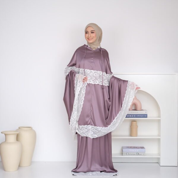 Valdys Hijab - Noura Prayer Set (Mukena Dewasa 2in1 Armani Silk) - Gambar 6