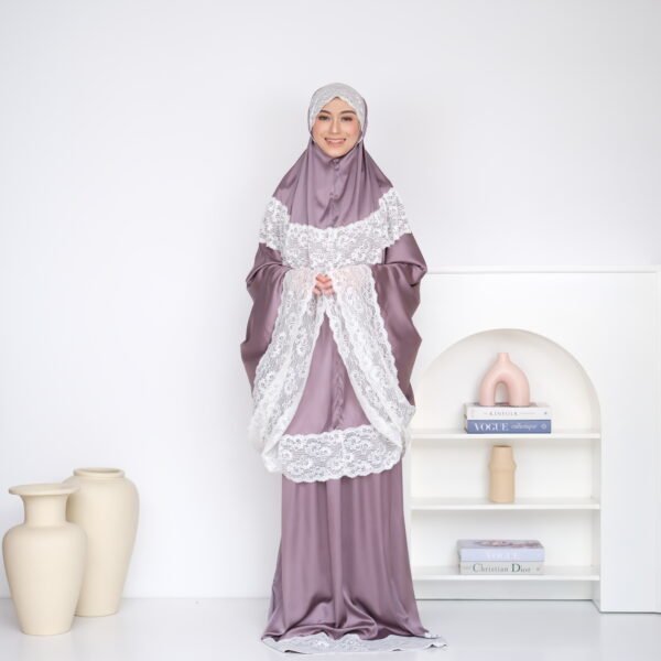Valdys Hijab - Noura Prayer Set (Mukena Dewasa 2in1 Armani Silk) - Gambar 3