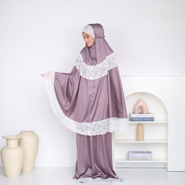 Valdys Hijab - Noura Prayer Set (Mukena Dewasa 2in1 Armani Silk) - Gambar 4