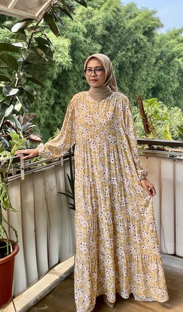 Valdys Hijab - Yumna Dress (Daily Dress Motif Katun Rayon)